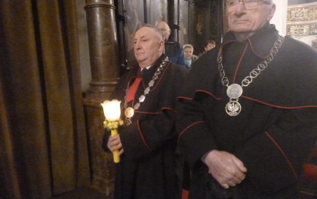 Delegacja Cechu na Mszy św. w dniu Św. Błażeja