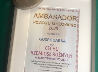 Cech Ambasadorem Powiatu Średzkiego.
